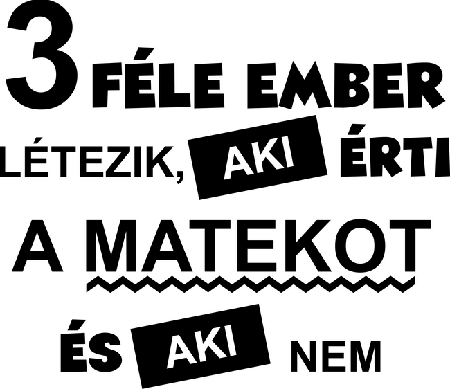 3 féle ember létezik - Matek