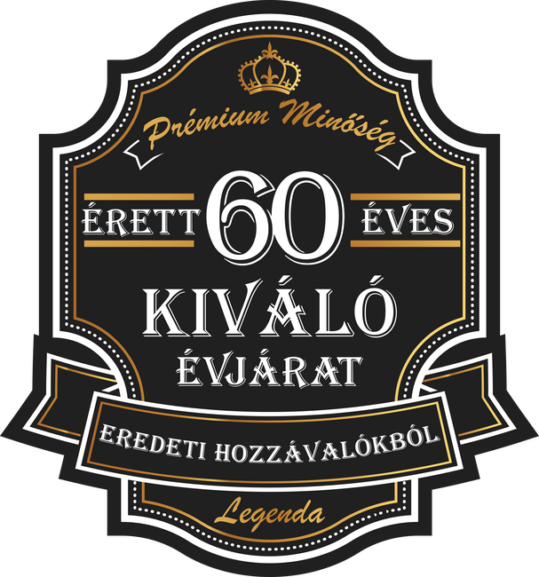 Érett 60 éves, kiváló évjárat