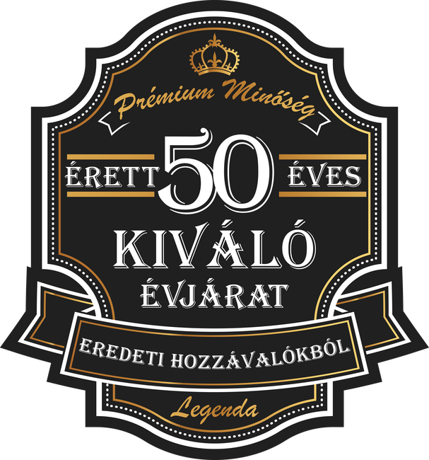 Érett 50 éves, kiváló évjárat