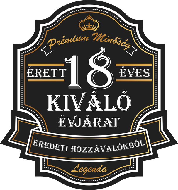 Érett 18 éves, kiváló évjárat