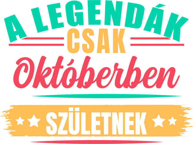 A legendák csak októberben születnek