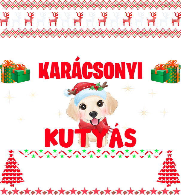 Ez a karácsonyi kutyás pólóm
