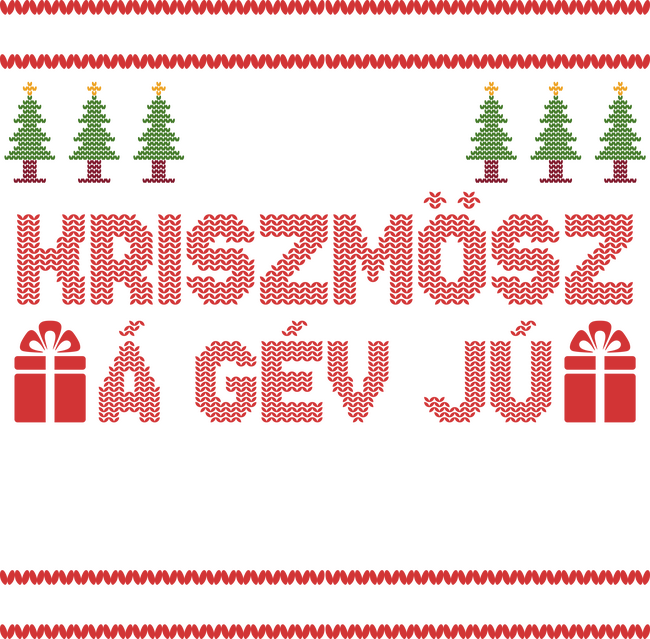 Lászt kriszmösz á gév jú mahart karácsonyi póló