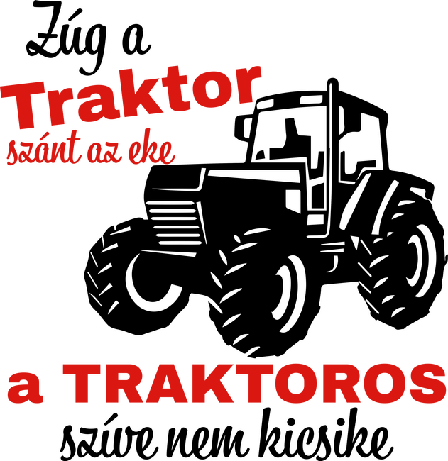 Zúg a traktor szánt az eke