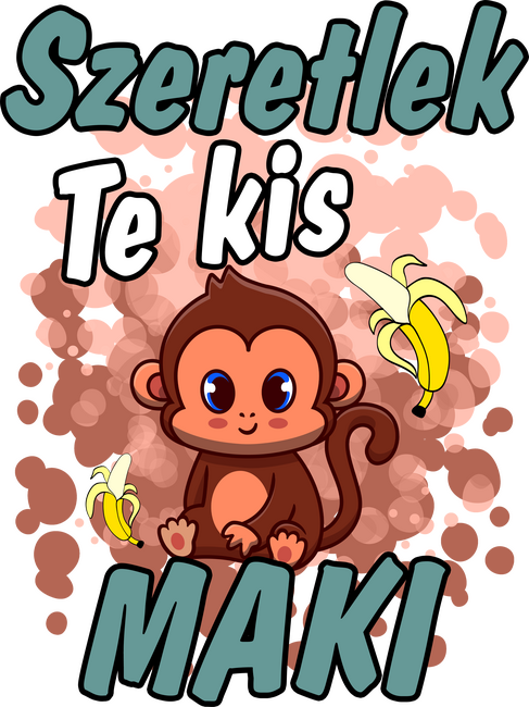Szeretlek te kis maki páros póló