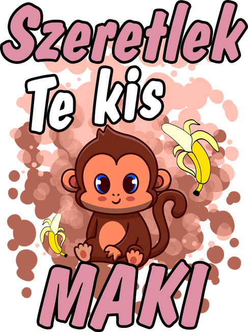 Szeretlek te kis maki páros póló