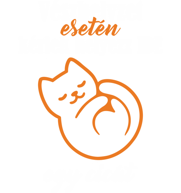 Vészhelyzet esetén kérlek helyezz ide egy cicát