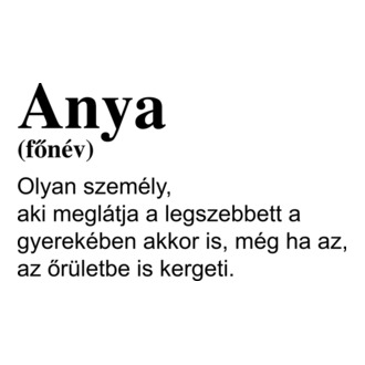 Anya főnév