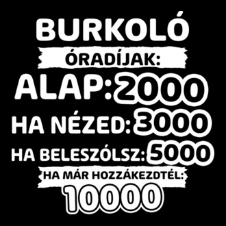 Burkoló óradíjak