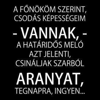 Csodás képességeim vannak