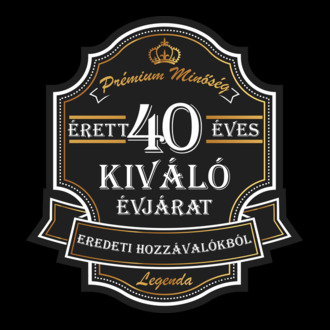 Érett 40 éves, kiváló évjárat