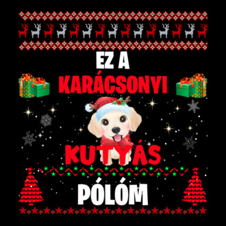Ez a karácsonyi kutyás pólóm