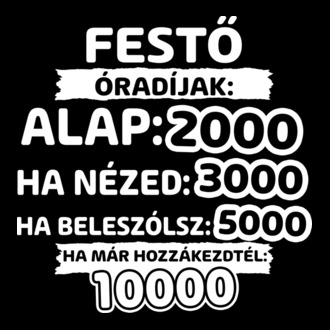 Festő óradíjak