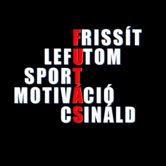 Futás fehér szöveg