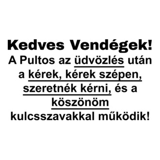 Kedves Vendégek!