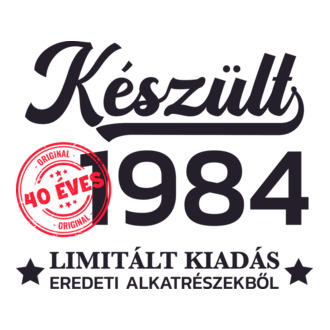 Készült 1984 40 éves limitált kiadás