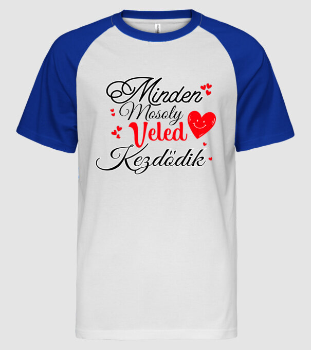  minta fehér/royal pólón