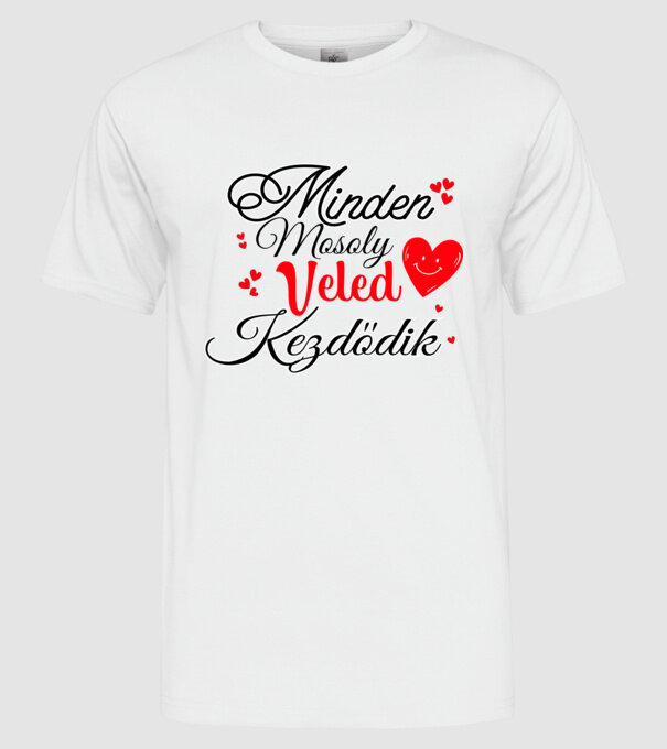  minta fehér pólón