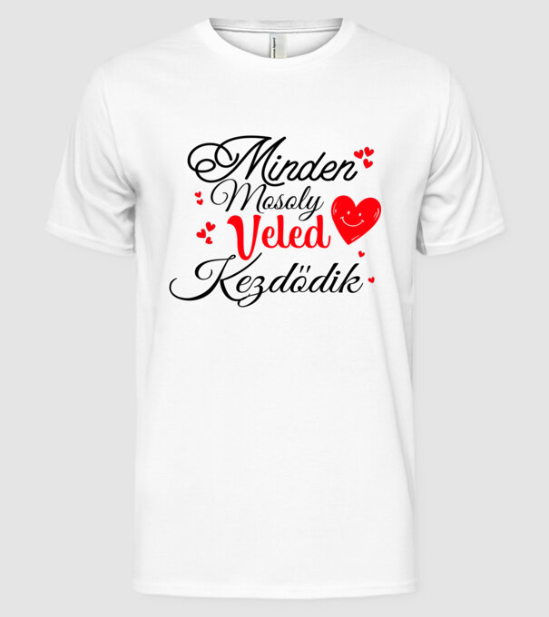  minta fehér pólón