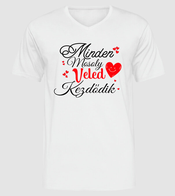  minta fehér pólón
