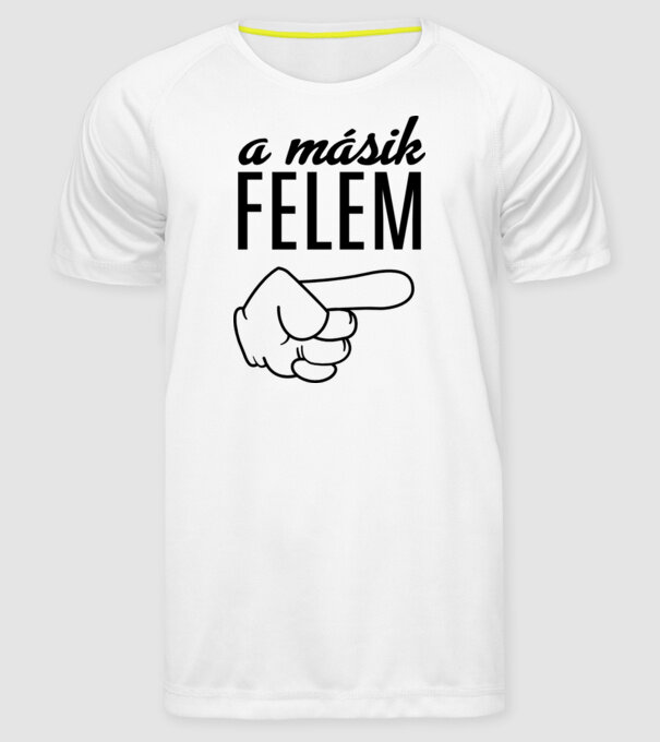  minta fehér pólón