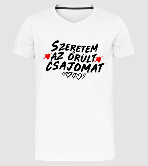  minta fehér pólón