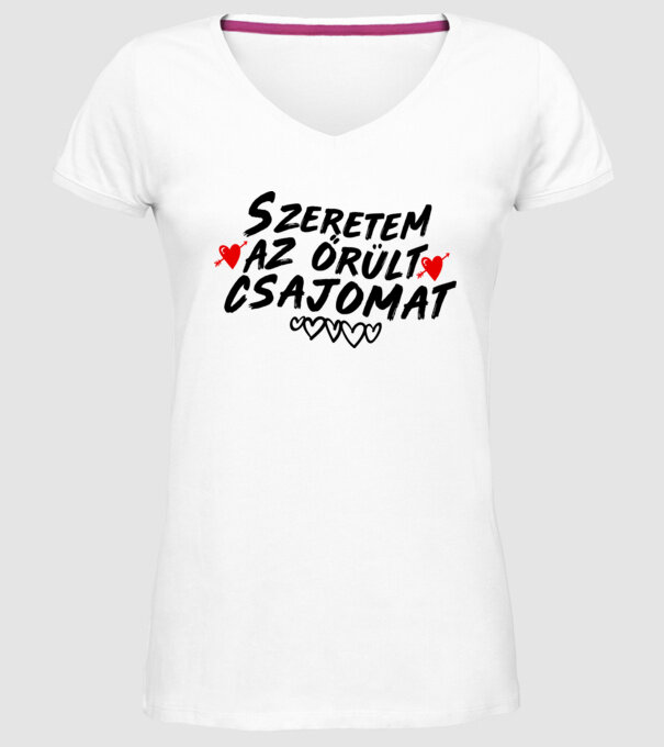 minta fehér pólón