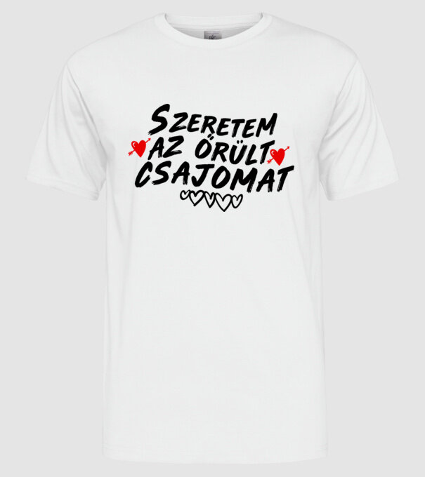  minta fehér pólón