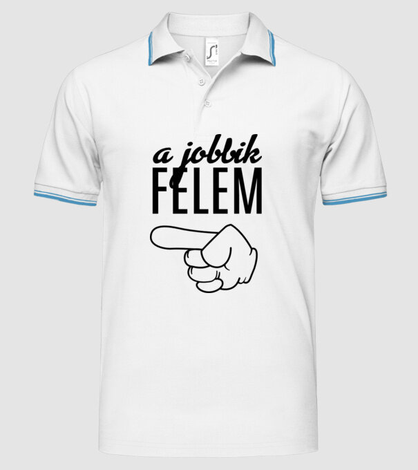  minta fehér pólón