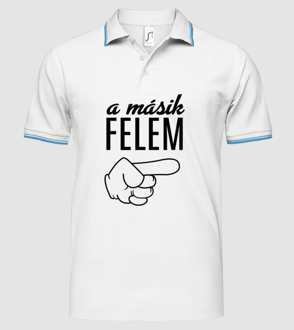  minta fehér pólón