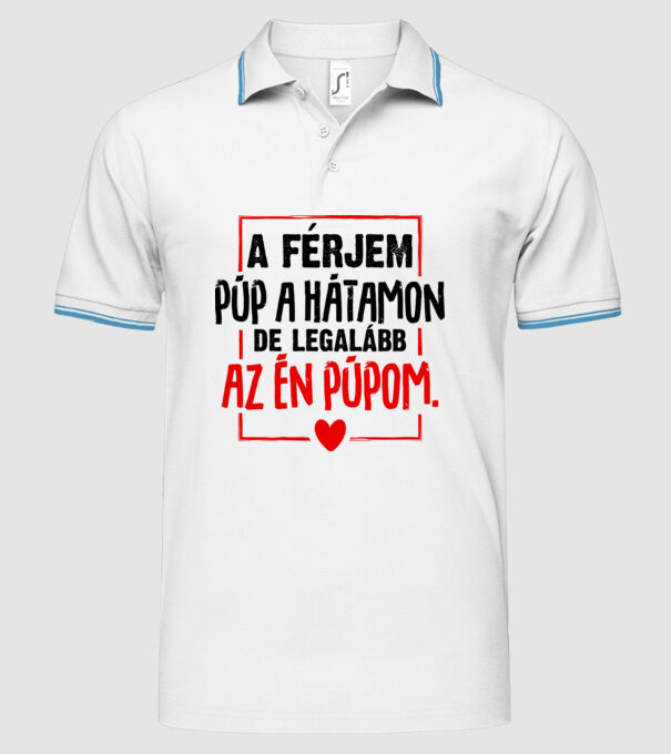  minta fehér pólón