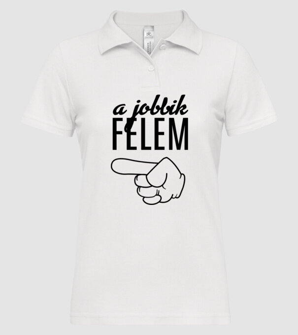  minta fehér pólón