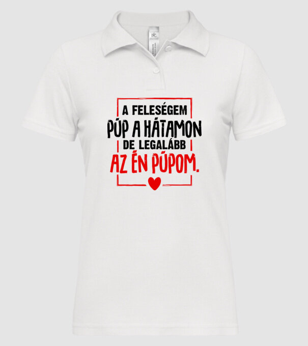  minta fehér pólón