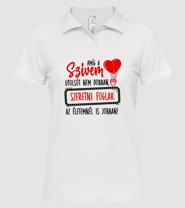  minta fehér pólón