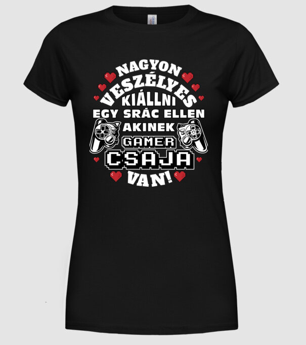  minta fekete pólón
