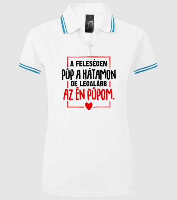 minta fehér pólón