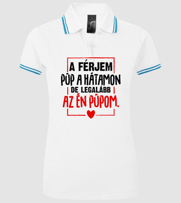  minta fehér pólón