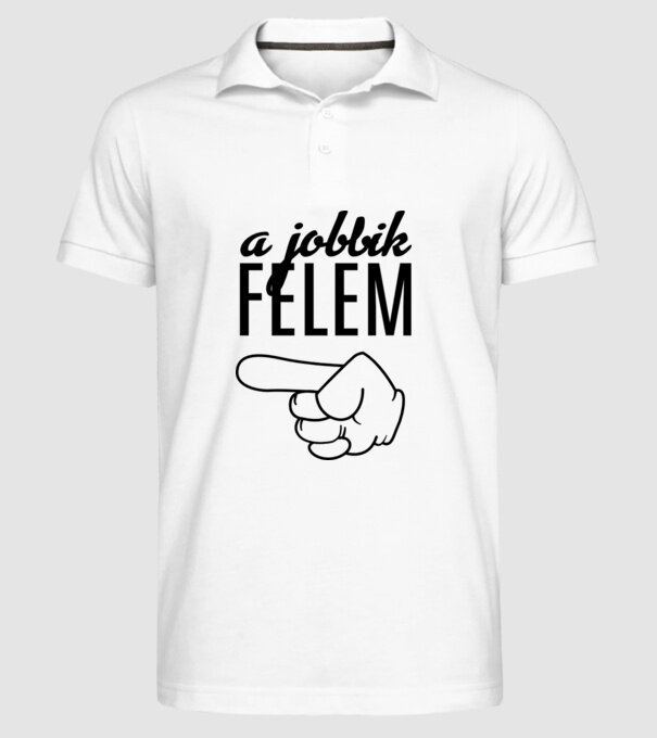  minta fehér pólón