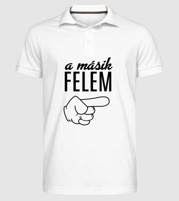 minta fehér pólón