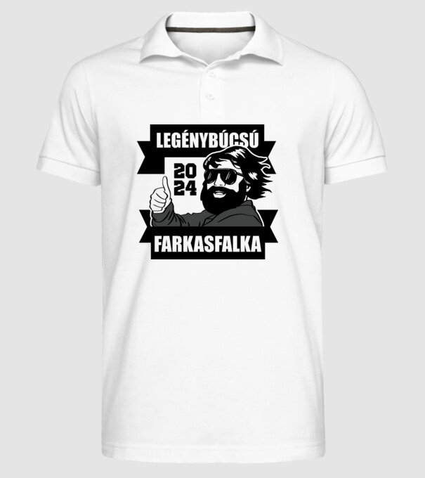  minta fehér pólón