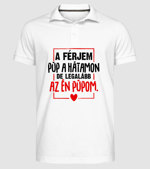  minta fehér pólón