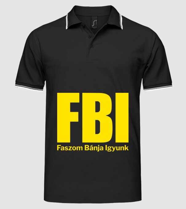  minta fekete pólón