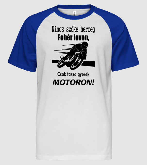 minta fehér/royal pólón