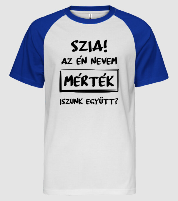  minta fehér/royal pólón