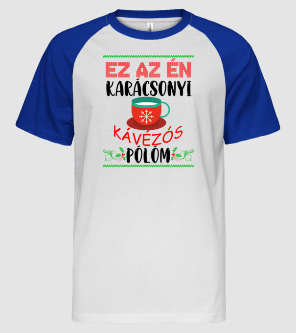  minta fehér/royal pólón