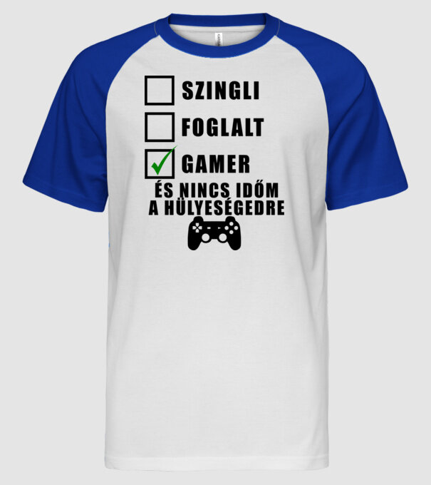  minta fehér/royal pólón