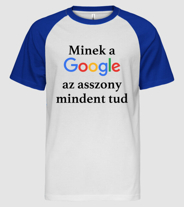  minta fehér/royal pólón