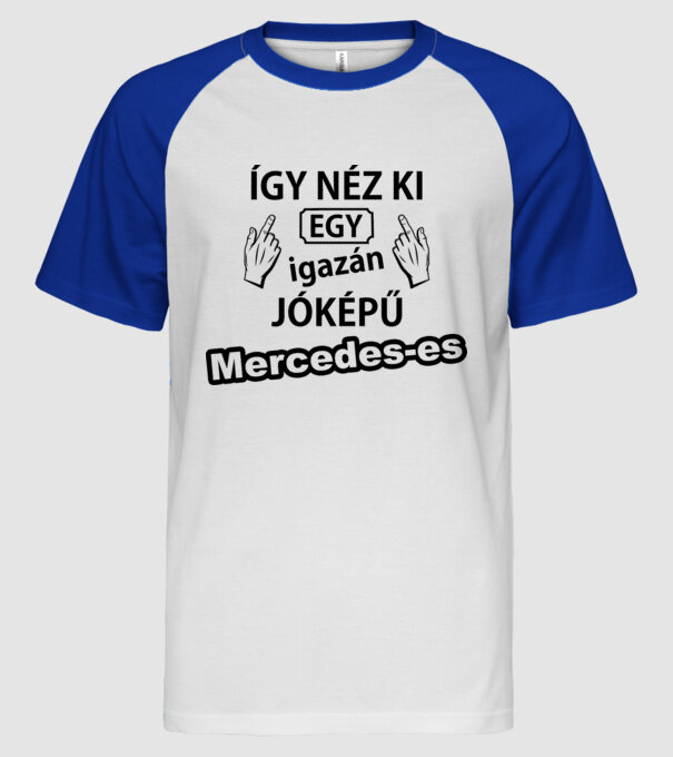  minta fehér/royal pólón