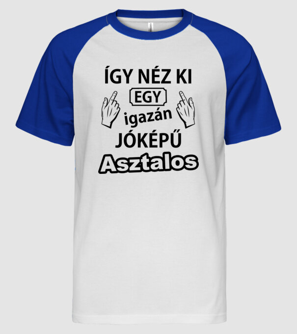  minta fehér/royal pólón