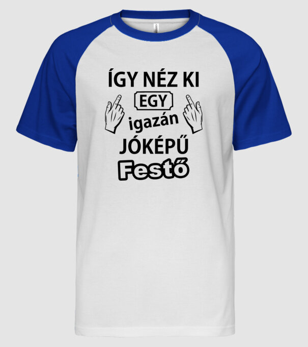  minta fehér/royal pólón